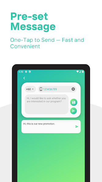 waapp.me app screenshot - easy interface